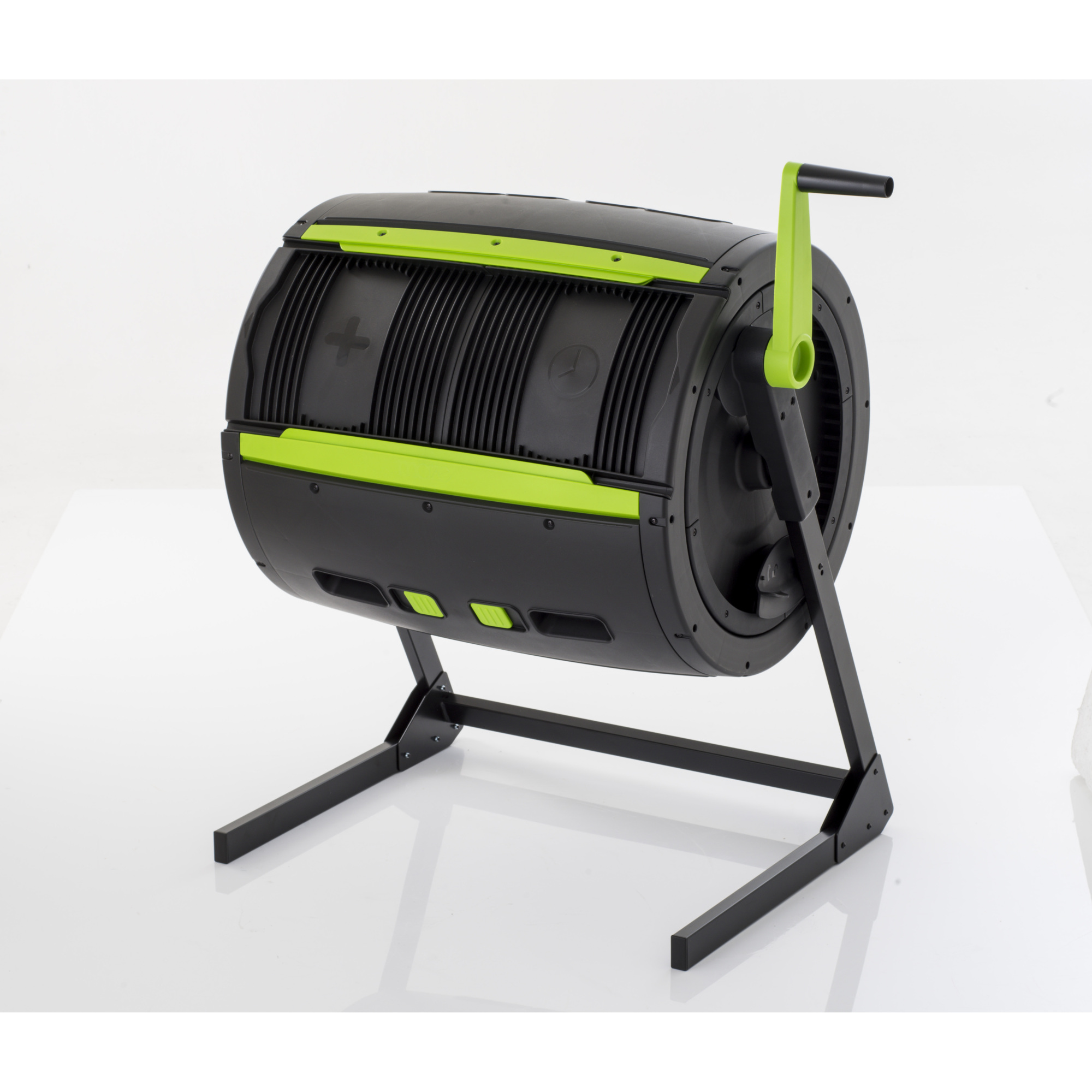 Maze Compost Tumbler - 65 Gal. Capacity, UV-Protected Plastic, Rust-Resistant Frame, Model# RSI-MCT-D245